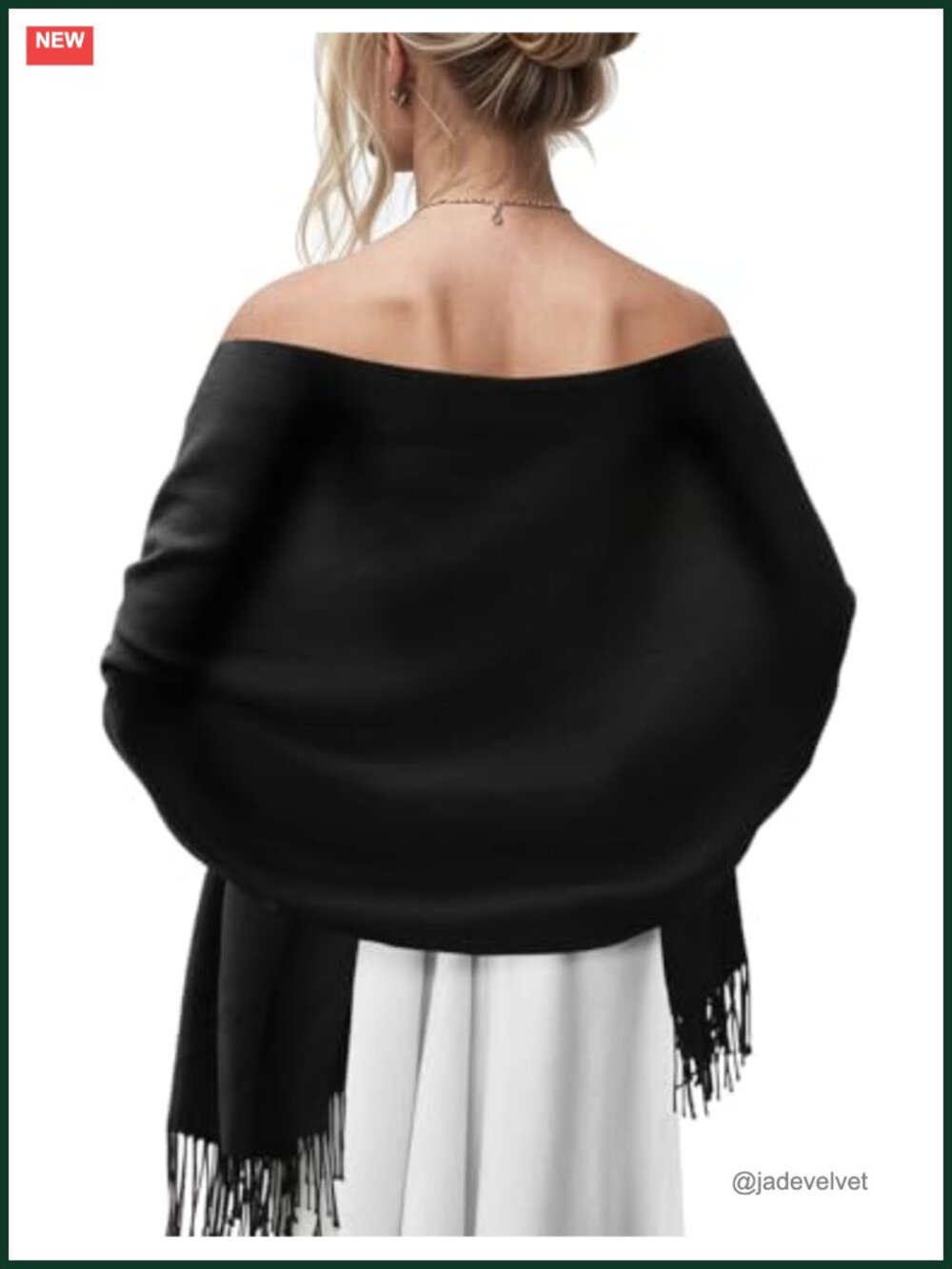 Women's Pashmina Shawl Wrap Large Cozy Scarf for Wedding Evening Party
